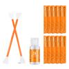 10-delige tweekoppige reinigingsstick + 20 ml reinigingsoplossing, CMOS APS-C-frame 16 mm reinigingsdoeksticksset