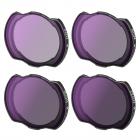 DJI Avata Drone Filter Set 4st (ND4+ND8+ND16+ND32) med enkelsidig antireflex vattentät anti-repor grön film kompatibel med O3 Air Unit