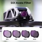 DJI Avata Drone Filter Set 4st (ND4+ND8+ND16+ND32) med enkelsidig antireflex vattentät anti-repor grön film kompatibel med O3 Air Unit