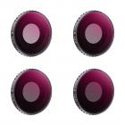 Kit filtri DJI Osmo Action 3 4 pezzi HD (ND4 + ND8 + ND16 + ND32) con pellicola verde antiriflesso su un solo lato