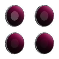 Kit filtri DJI Osmo Action 3 4 pezzi HD (ND8&PL + ND16&PL + ND32&PL + ND64&PL) con pellicola verde antiriflesso su un solo lato