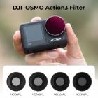 DJI Osmo Action 3 -suodatinsarja 4 kpl HD (ND8&PL+ND16&PL+ND32&PL+ND64&PL) yksipuolisella heijastuksenestoisella vihreällä kalvolla