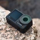 Kit filtri DJI Osmo Action 3 3 pezzi HD (CPL+ND8+ND16) con pellicola verde antiriflesso su un solo lato