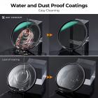 62mm ND Filter Sett ND8+ND64+ND1000 Objektivfiltersett med 3 Støvsugerkluter og Filterpose, Neutral Density Filter HD Optisk Glass Nano-Dazzle Serien