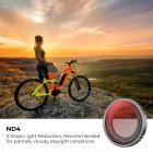 Kit Filtri Obiettivo UV+CPL+ND4 Compatibile con Insta360 GO 3, Filtro Protezione Obiettivo Anti-Olio Anti-Graffio Impermeabile