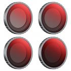 ND8+ND16+ND32+ND64 Kit Filtri Obiettivo Compatibile con Insta360 GO 3, Filtro Protezione Obiettivo Anti-Olio Anti-Graffio Impermeabile