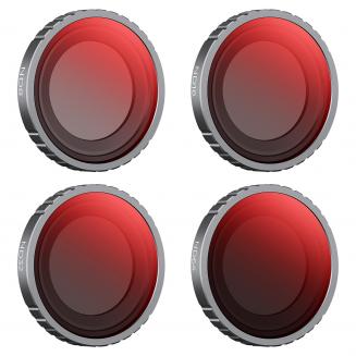 ND8+ND16+ND32+ND64 Kit Filtri Obiettivo Compatibile con Insta360 GO 3, Filtro Protezione Obiettivo Anti-Olio Anti-Graffio Impermeabile