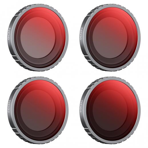 ND8+ND16+ND32+ND64 Kit Filtri Obiettivo Compatibile con Insta360 GO 3, Filtro Protezione Obiettivo Anti-Olio Anti-Graffio Impermeabile