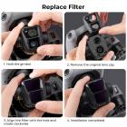 DJI Air 3 ND8, ND16, ND32, ND64 suodattimet 4 kpl sarja, neutraalitiheyssuodatinsarja, 28-kerroksinen monipinnoitettu HD optinen lasisuodatin