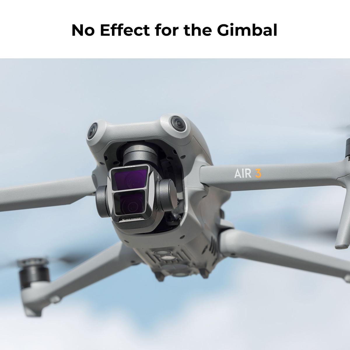 DJI Air 3 ND/PL 2 in 1 -suodatinsarja 4 kpl, ND8&PL+ND16&PL+ND32&PL+ND64&PL, 28-kerroksinen monipinnoitettu HD-optinen lasisuodatin