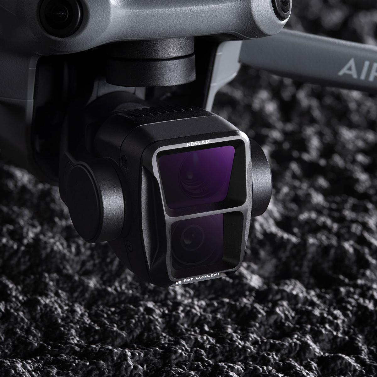 DJI Air 3 ND/PL 2 in 1 -suodatinsarja 4 kpl, ND8&PL+ND16&PL+ND32&PL+ND64&PL, 28-kerroksinen monipinnoitettu HD-optinen lasisuodatin