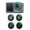 DJI Osmo Action 4 Kit filtri ND ND8+ND16+ND32+ND64 Confezione da 4, filtri in vetro ottico con rivestimento multistrato