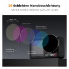 K&F Concept ND Filtersets, Push-in Filter ND8&PL+ND16&PL+ND32&PL+ND64&PL Filter kompatibel mit DJI Osmo Action 5 PRO/Action 4, Polarisierende Neutral Density HD Glass