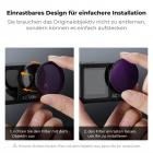 K&F Concept ND Filtersets, Push-in Filter ND8&PL+ND16&PL+ND32&PL+ND64&PL Filter kompatibel mit DJI Osmo Action 5 PRO/Action 4, Polarisierende Neutral Density HD Glass