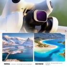 DJI Mini 4 Pro ND Filter 6 stk sæt (ND4+ND8+ND16+ND32+ND64+ND1000) med enkeltsidet antirefleks grøn film