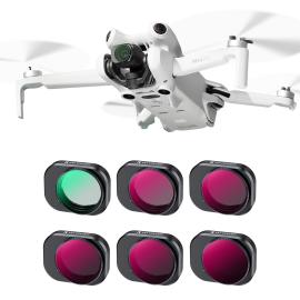 K&F Concept CPL, ND&PL Filters Set for DJI Mini 4 Pro 6 Pack (CPL, ND4&PL, ND8&PL, ND16&PL, ND32&PL, ND64&PL)