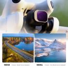 K&F Concept ND filtersæt til DJI Mini 4 Pro 4 Pack (ND8, ND16, ND32 og ND64)
