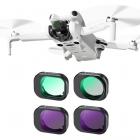 K&F Concept ND/UV/CPL-suodatinsarja DJI Mini 4 Pro 4 Packille (CPL, UV, ND8 & ND16)