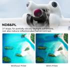 K&F Concept ND & PL 2 i 1 filtersæt til DJI Mini 4 Pro 3 Pack (ND8 & PL+ND16 & PL+ND32 & PL)