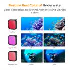 K&F Concept 21-i-1 Tilbehørssett for GoPro Hero 9/10/11/12 Vanntett Actionkamerasett