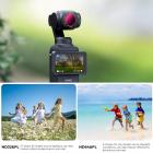 K&F Concept ND & polarisatorfilter för DJI Osmo Pocket 3, Magnetic 2 in 1 ND8/PL+ND16/PL+ND32/PL+ND64/PL Filter 4-pack Kit 28-lagers nanobelagt HD optiskt glas