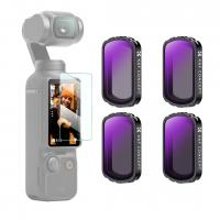 K&F Concept ND-filtre til DJI Osmo Pocket 3, magnetiske ND4+ND8+ND16+ND32-filtre 4-Pack Kit 28-lags nano-coated HD Optisk glas