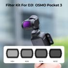 Filtry K&F Concept ND do DJI Osmo Pocket 3, magnetyczne filtry ND4+ND8+ND16+ND32 Zestaw 4 szt. 28-warstwowe szkło optyczne HD z powłoką nano