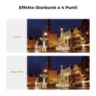 49mm Filtri Stella 3PCS, Filtro Stella 4 Punti+ Filtro Stella 6 Punti+ Filtro Stella 8 Punti,Filtro Effetto Scintillante in Vetro Ottico con 3pcs Panni di Pulizia per Obiettivi, Nano-Klear