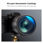 K&F Concept 58mm Stjernefiltersett (3 deler), 4 Punkter, 6 Punkter, 8 Punkter for Kryssfilter, Stjernefiltersett med 18 lag Nanobelegg Kamerastjernefilter med 3 Rengjøringskluter Nano-Klear Serien