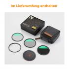 Magnetic Filter Set 52mm CPL+ND8+ND64 mit Magnetischer Adapterring und Objektivdecke, Filtertasche Magnetischer Quick Swap System Nano-Xcel Serie