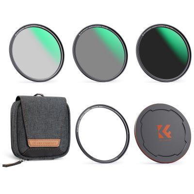 Kit de Filtres Magnétiques CPL + ND8 + ND64 + Bague Base + Bouchon 5 en 1 67mm Installer Rapidement avec 28 Couches de Nano-revêtement - Série Nano-Xcel