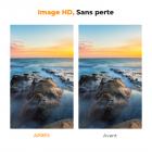 Kit de Filtres CPL + ND8 + ND64 + Bague + Bouchon 77mm | Système Magnétique & Verre HD & Revêtement 28 Couches | Parfait pour Paysage