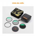 Kit de Filtres CPL + ND8 + ND64 + Bague + Bouchon 77mm | Système Magnétique & Verre HD & Revêtement 28 Couches | Parfait pour Paysage