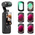 Magnetisk UV + CPL + ND/PL(4+5+6+8 stopp) Filtersett for DJI Osmo Pocket 3, Multi-Coated/HD Optisk Glass/Gimbal kompatibel