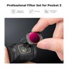 Magnetisk UV + CPL + ND/PL(4+5+6+8 stopp) Filtersett for DJI Osmo Pocket 3, Multi-Coated/HD Optisk Glass/Gimbal kompatibel