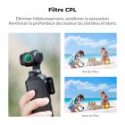 Jeu de filtres magnétiques CPL + ND(4 + 5 + 6 arrêts) pour DJI Osmo Pocket 3, multicouche/verre optique HD/Compatible avec cardan