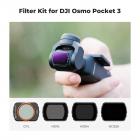 Magnetisk CPL + ND(4+5+6 stopp) Filterset för DJI Osmo Pocket 3, Multi-Coated/HD Optiskt glas/Gimbal kompatibel