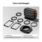 K&F Concept Mini Matte Box Lite, Bandiera Superiore Fibra di Carbonio con 2 Vassoio Filtro 4''x5,65" per DSLR e Fotocamere Mirrorless con Anello Adattatore Circolare 67/72/77/82/95mm