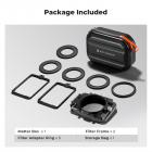 طقم صندوق غير لامع متوافق مع فلترين مربعين مقاس 4 × 5.65 بوصة يتضمن حلقات محول 67/72/77/82/95 مم من سلسلة Nano-Xcel