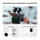 Matte Box kompatibel mit verschiedener Formularfilter, z.B 4x5,65" Filter oder 95mm Rundfilter