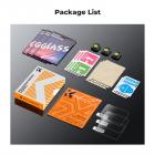 Kameraskærmbeskytter*3 Kompatibel med Canon Rebel T7, T6, T5, 0,3 mm 9H Hårdhed Hærdet glas med Hot Shoe Level*3 + Vacuum Cleaner Coth*1