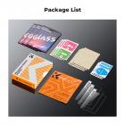 Protector de pantalla para cámara*3 Compatible con Canon G9X II, G9X, G7X III, G7X II, G7X, G5X II, G5X, vidrio templado de dureza 9H de 0,3 mm con cubierta para zapata*3 + paño de limpieza con aspiradora*1