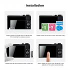 Protector de pantalla para cámara*3 Compatible con Canon G9X II, G9X, G7X III, G7X II, G7X, G5X II, G5X, vidrio templado de dureza 9H de 0,3 mm con cubierta para zapata*3 + paño de limpieza con aspiradora*1
