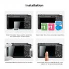 Kameraskærmbeskytter*3 Kompatibel med Sony ZV-E1, A7 IV, A6700, A7CII, 0,3 mm 9H Hårdhed Hærdet glas med Hot Shoe Level*3 + Støvsuger*1