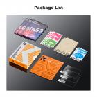 Proteggi schermo per fotocamera*3 Compatibile con Olympus TG-7, TG-6, TG-5, TG-4, vetro temperato con durezza 9H da 0,3 mm con livello di contatto caldo*3 + panno per aspirapolvere*1