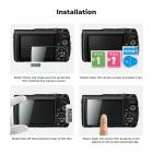 Proteggi schermo per fotocamera*3 Compatibile con Olympus TG-7, TG-6, TG-5, TG-4, vetro temperato con durezza 9H da 0,3 mm con livello di contatto caldo*3 + panno per aspirapolvere*1