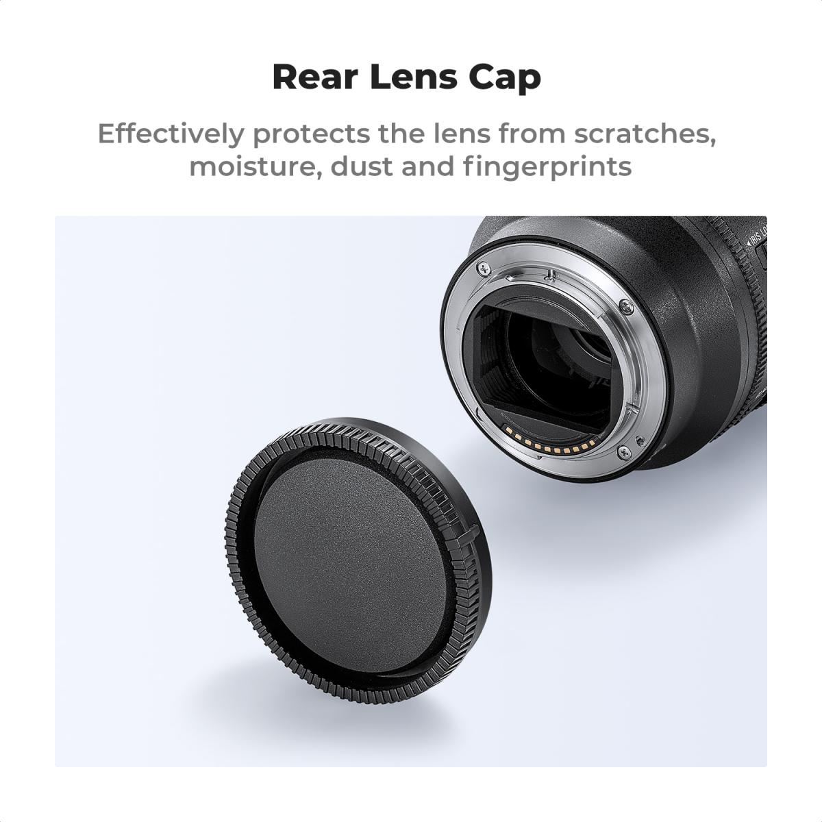 Sony E-mount kropshætte*2 + objektiv baglåg*2 + Hot Shoe cap*2 + renseklud*1 Kompatibel med Sony A6700, A6600, A6500, A6400, A6300, A6100, A6000, A5100, A5000, A7C, A7CR, A7C II, A7, A7S, A7R, A7 M2, A7R M2, A7R M3, A7R M4, A7R M5, FX3, FX30, A9, A9II,