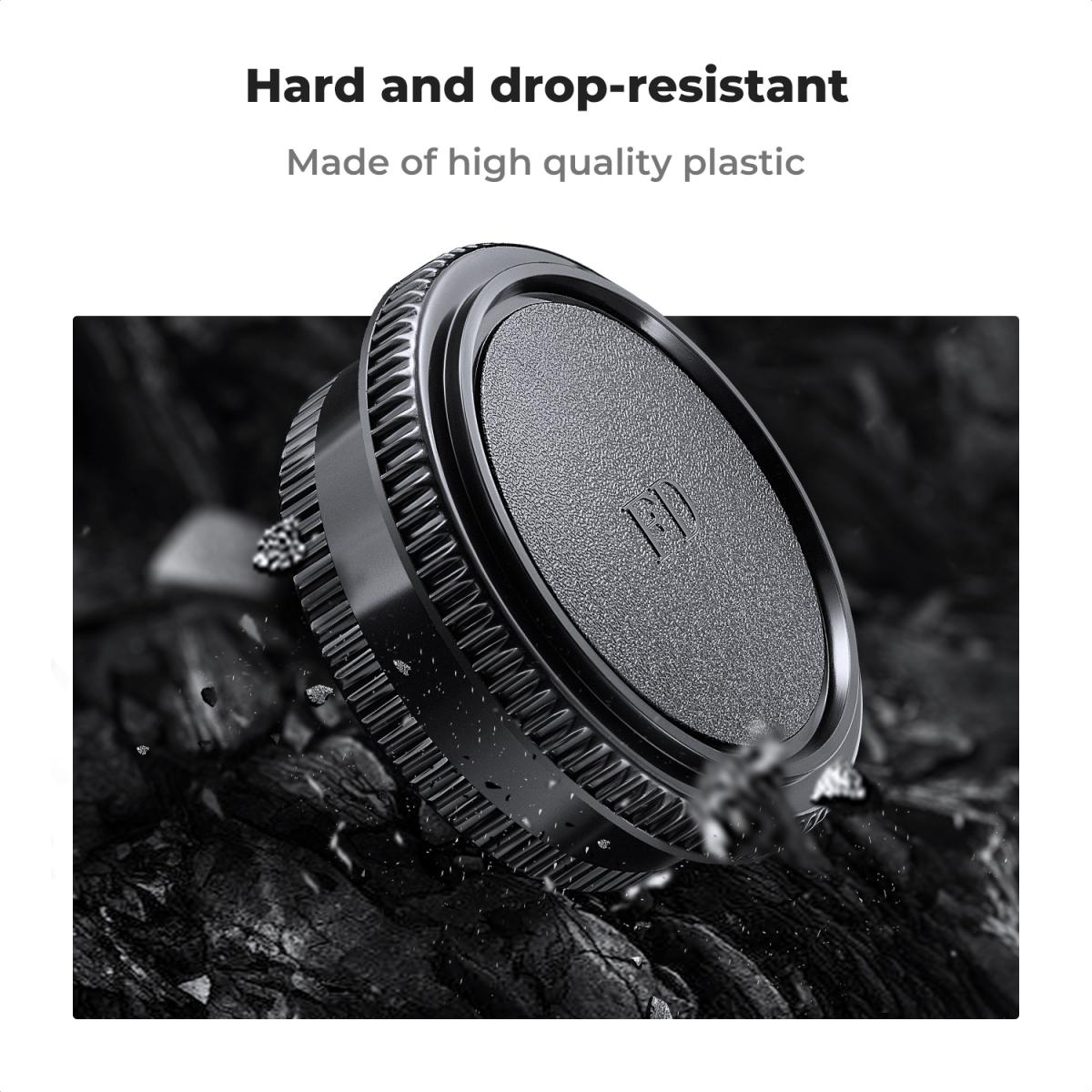 Canon FD-monteret kropshætte*2 + objektiv baglåg*2 + Hot Shoe-hætte*2 + renseklud*1 Kompatibel med Canon F-1, FTb, AE-1, A-1, AT-1, AV-1, AL -1, T60, T70, T80, T90