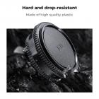 غطاء جسم حامل Canon FD*2 + غطاء خلفي للعدسة*2 + غطاء حذاء ساخن*2 + قطعة قماش تنظيف*1 متوافق مع Canon F-1، FTb، AE-1، A-1، AT-1، AV-1، AL-1، T60، T70، T80، T90