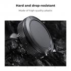 Canon RF-monteringsdeksel*2 + objektivdeksel bak*2 + Hot Shoe-hette*2 + rengjøringsklut*1 Kompatibel med Canon EOS R50, R100, R10, R8, R7, R6, R6 II, R5, R5C, R3, RP